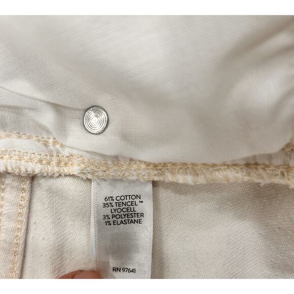 J Jill Denim Jeans Women Size 18T Cream/Off White Modern Slim Boot Cut Stretch - Picture 7 of 8